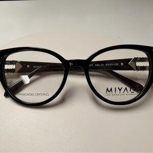 Black Eyewear with Swarovski Crystals